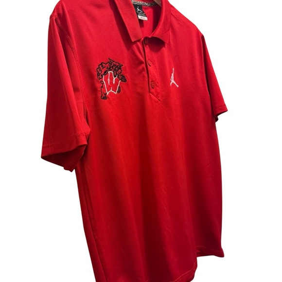 Jordan Polo Shirt Classic,with a lion and the Wisconsin logo, in new conditions - Picture 13 of 14